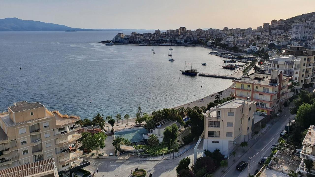 Blue Eye Apartment Sarande Bagian luar foto