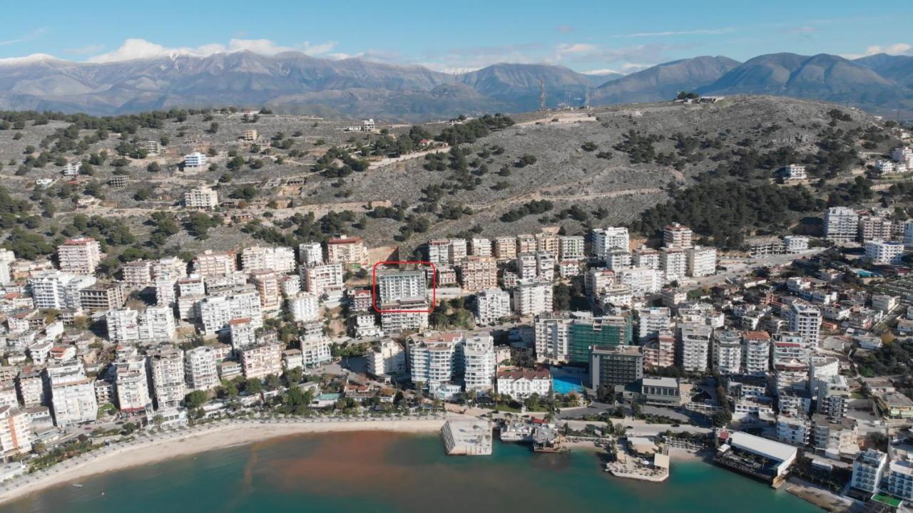 Blue Eye Apartment Sarande Bagian luar foto